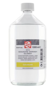 Vernis lucios pt guase si tempera Talens 074