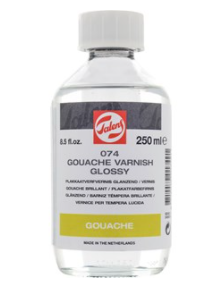 Vernis lucios pt guase si tempera Talens 074