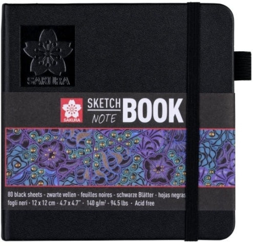 Sakura Sketch - Note black paper - 13x21 cm - din categoria , ideal pentru scoala si teme zilnice, produs original disponibil din stoc