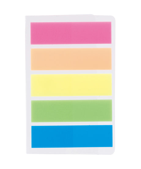 Index adeziv plastic 12 x 44 mm 5 culori 20 file Deli