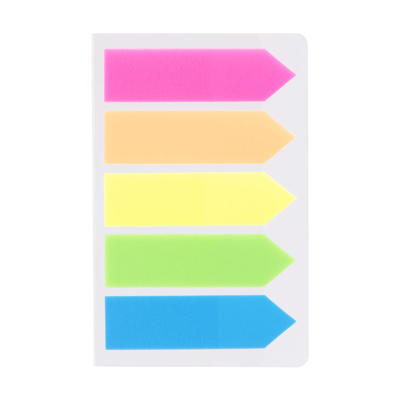Index adeziv plastic sageata 12 x 43 mm 5 culori 20 file Deli