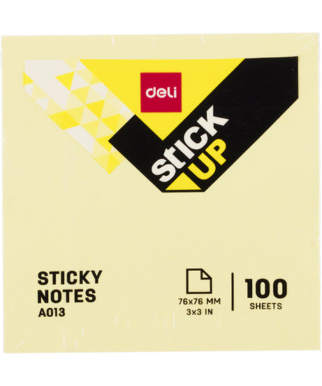 Notes adeziv 76 x 76 mm diverse culori pastel 100 file Deli