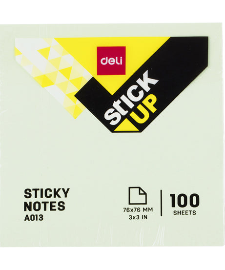 Notes adeziv 76 x 76 mm diverse culori pastel 100 file Deli
