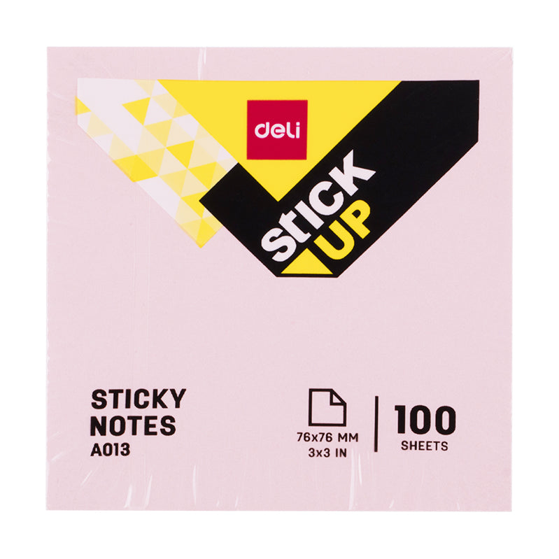 Notes adeziv 76 x 76 mm diverse culori pastel 100 file Deli