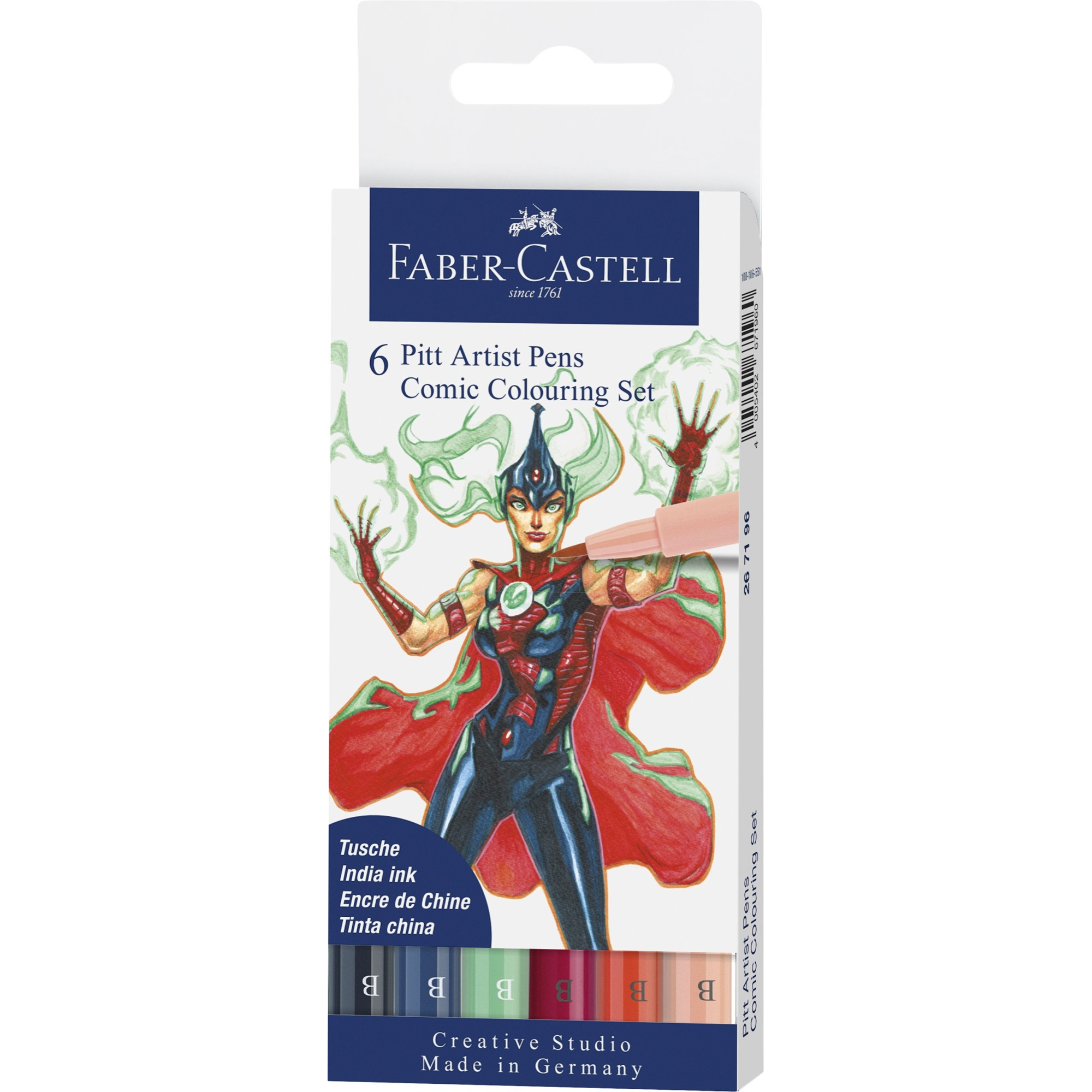 Pitt artist pen set 6 culori Comic Faber-Castell