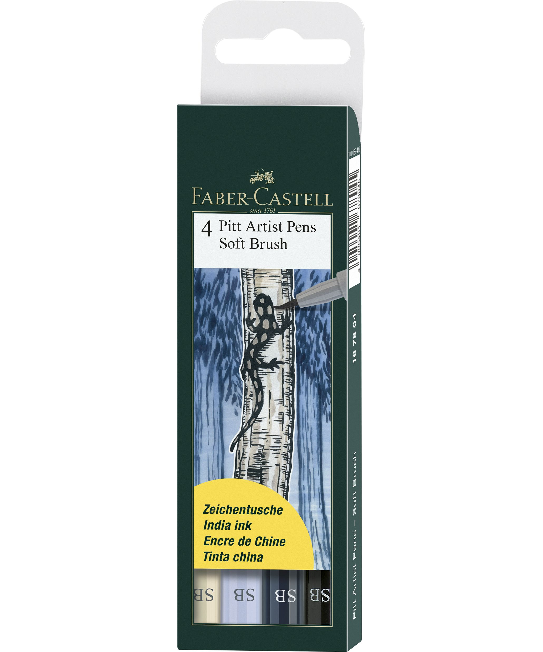 Pitt artist pen soft brush set 4 Faber-Castell