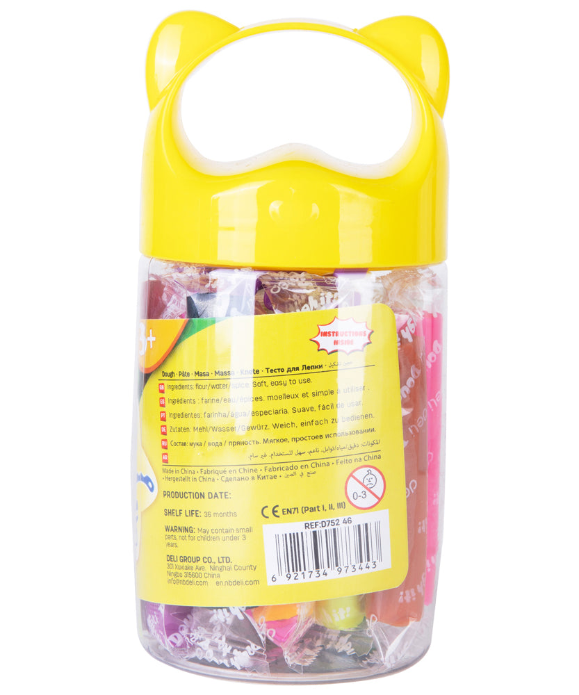 Plastilina soft airdry galetusa cu 12 culori 140g Deli