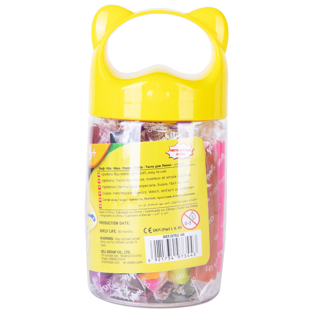 Plastilina soft airdry galetusa cu 12 culori 140g Deli