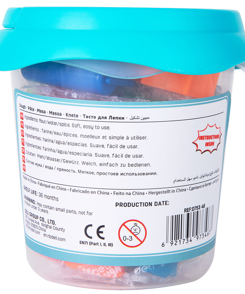 Plastilina soft galetusa cu 12 culori 160g Deli