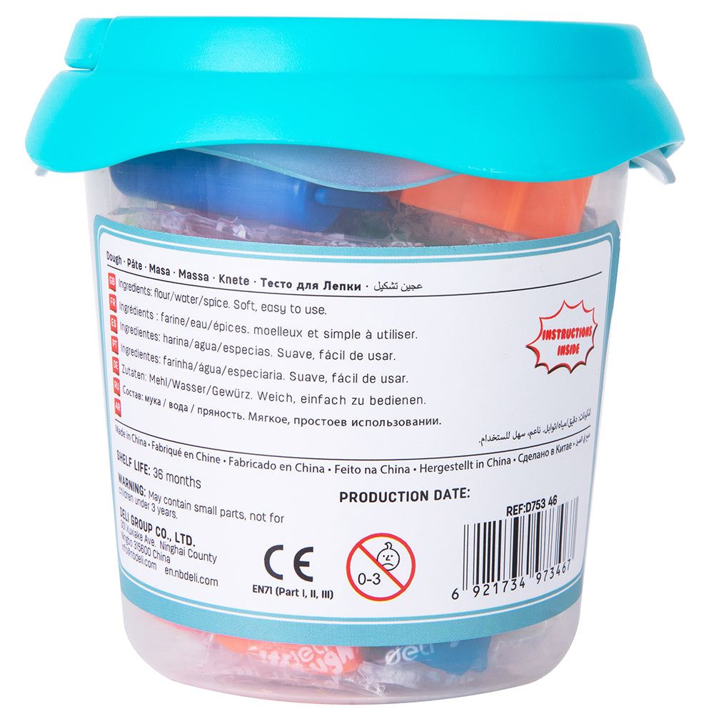 Plastilina soft galetusa cu 12 culori 160g Deli