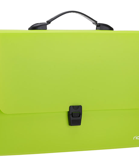 Servieta de plastic A4 cu maner diverse culori neon Deli