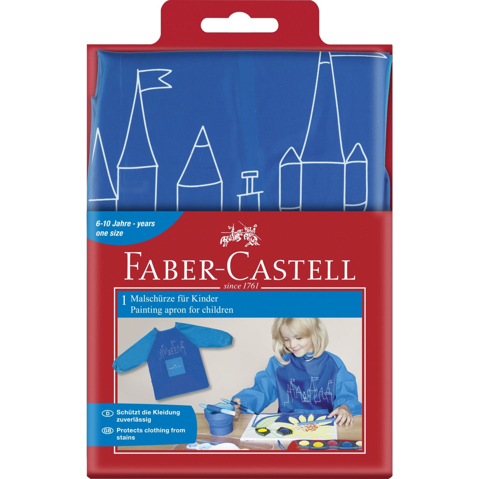 Sortulet pentru pictura 6-10 ani albastru Faber-Castell