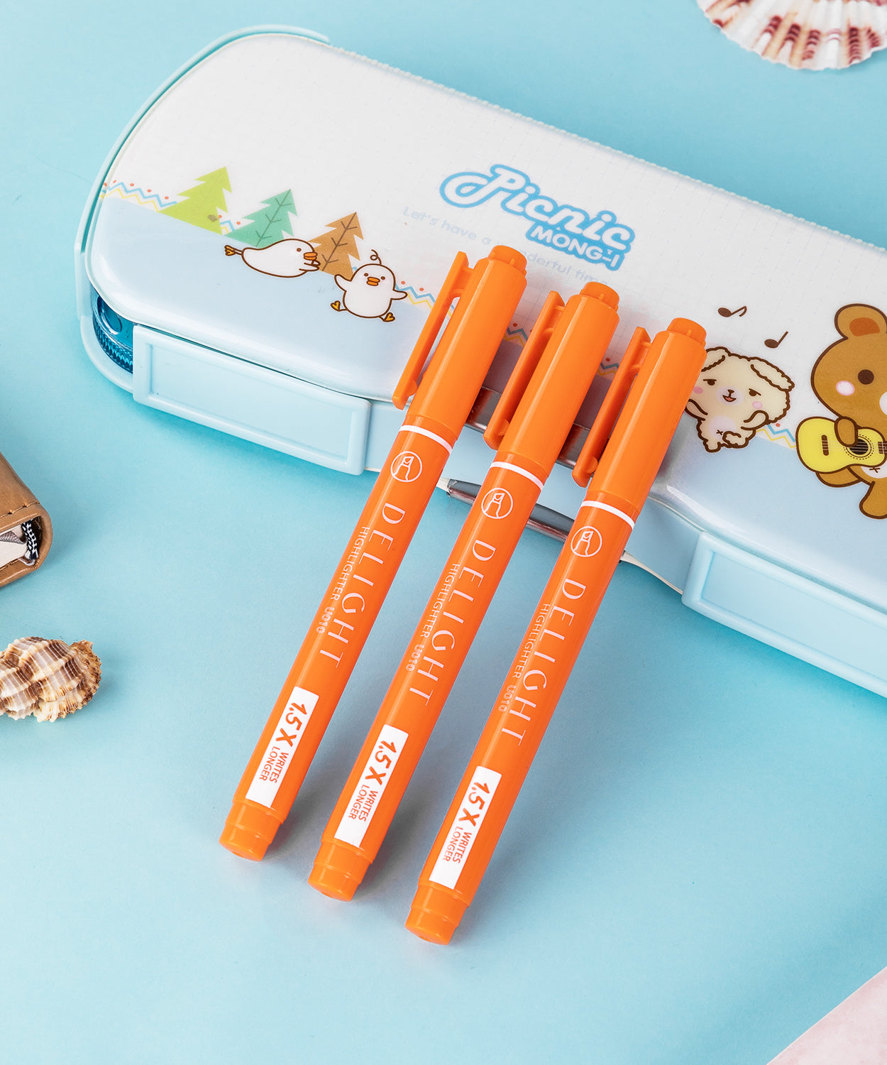 Textmarker slim culori neon Deli