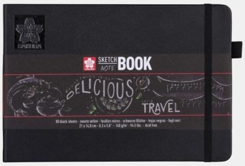 Sakura Sketch - Note black paper - 21x29.7 cm - din categoria , util pentru elevi, studenti si profesori, alegere inspirata pentru papetarie moderna