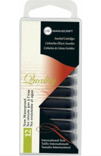Set 12 rezerve cu cerneala pentru stilou