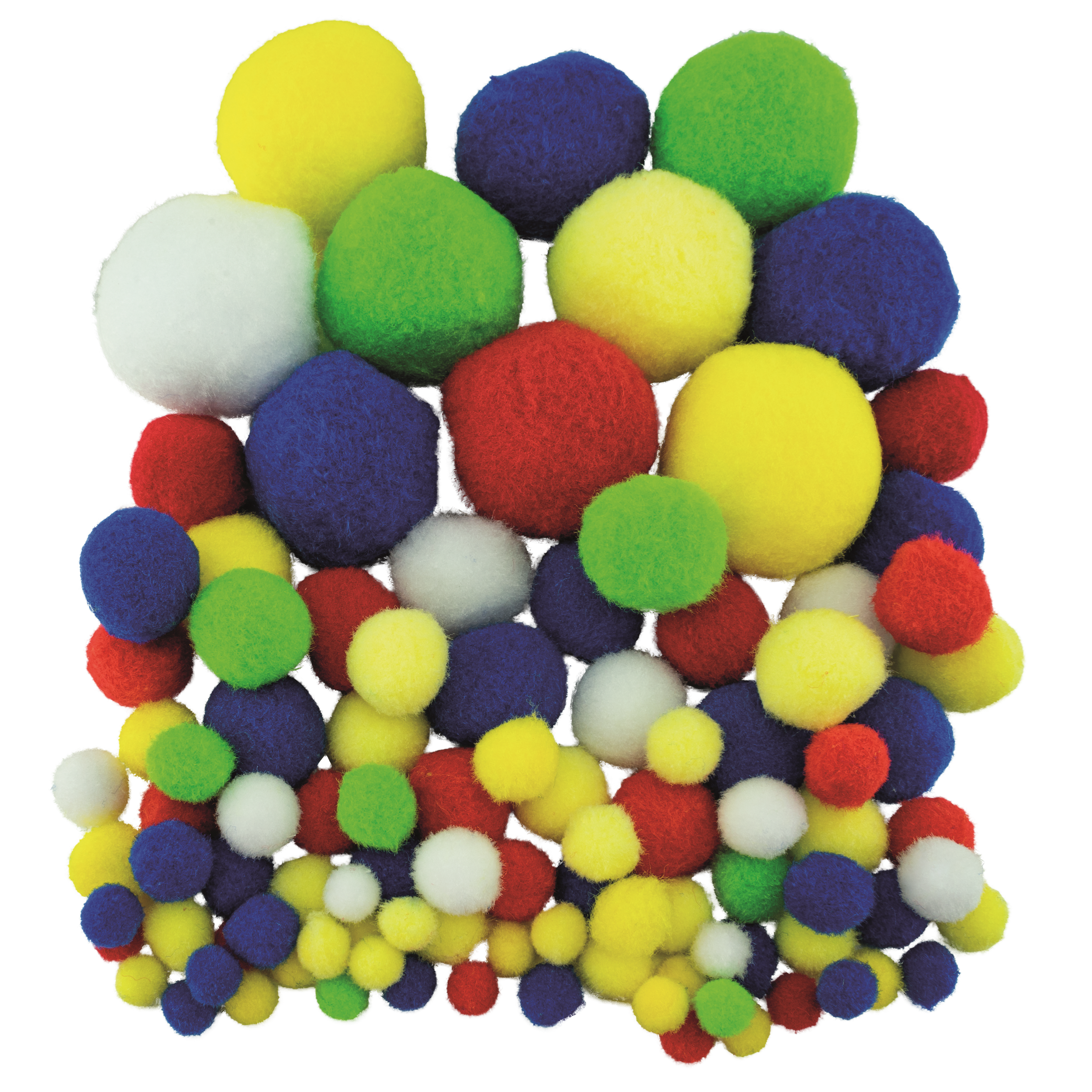 Pomponi 10-45 mm mix culori set 100 bucati