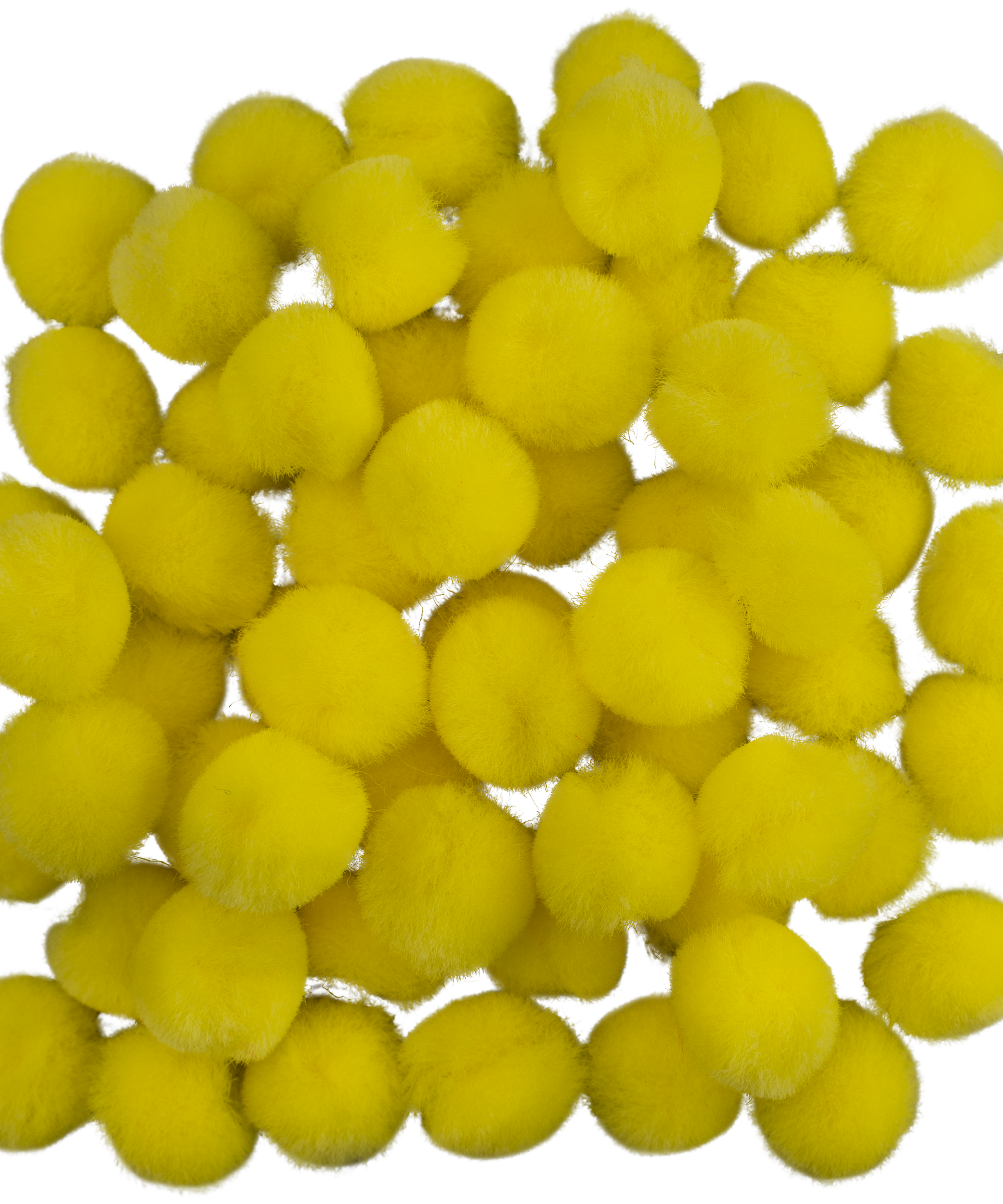 Pompon 15 mm Galben set 60 bucati