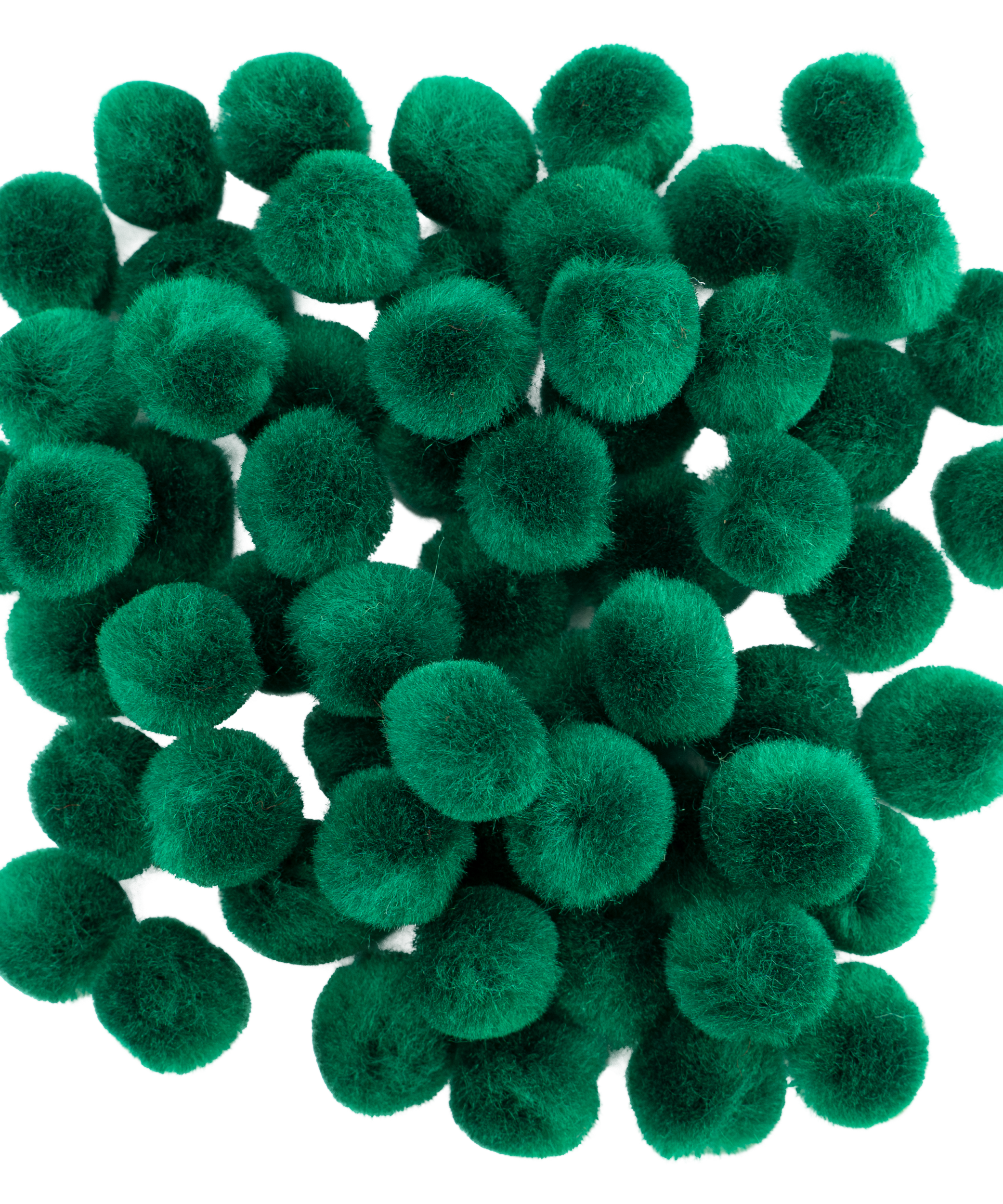 Pompon 15 mm Verde set 60 bucati