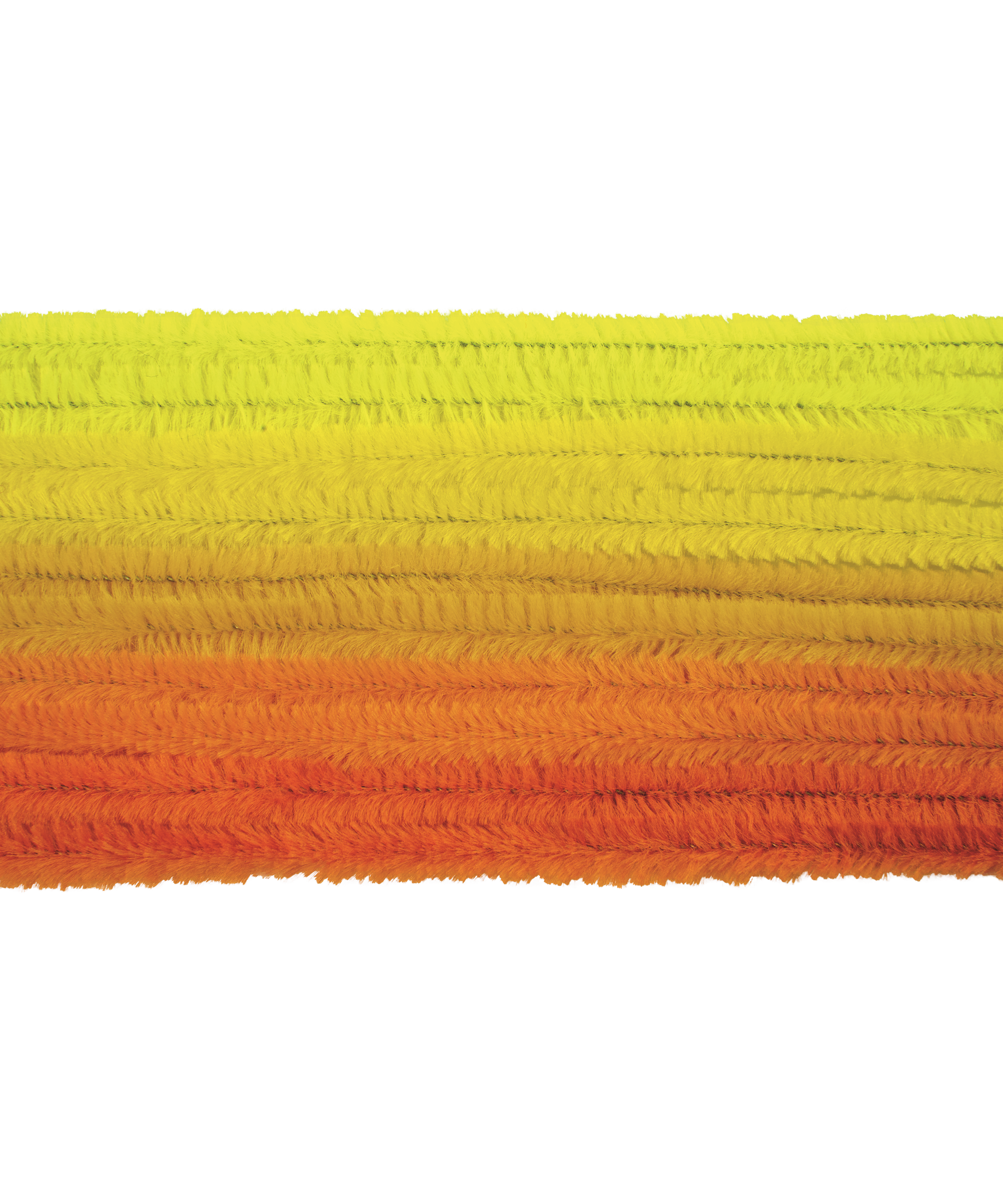 Sarma plusata Chenille mix nuante de galben 8 mm x 50 cm set 10 buc