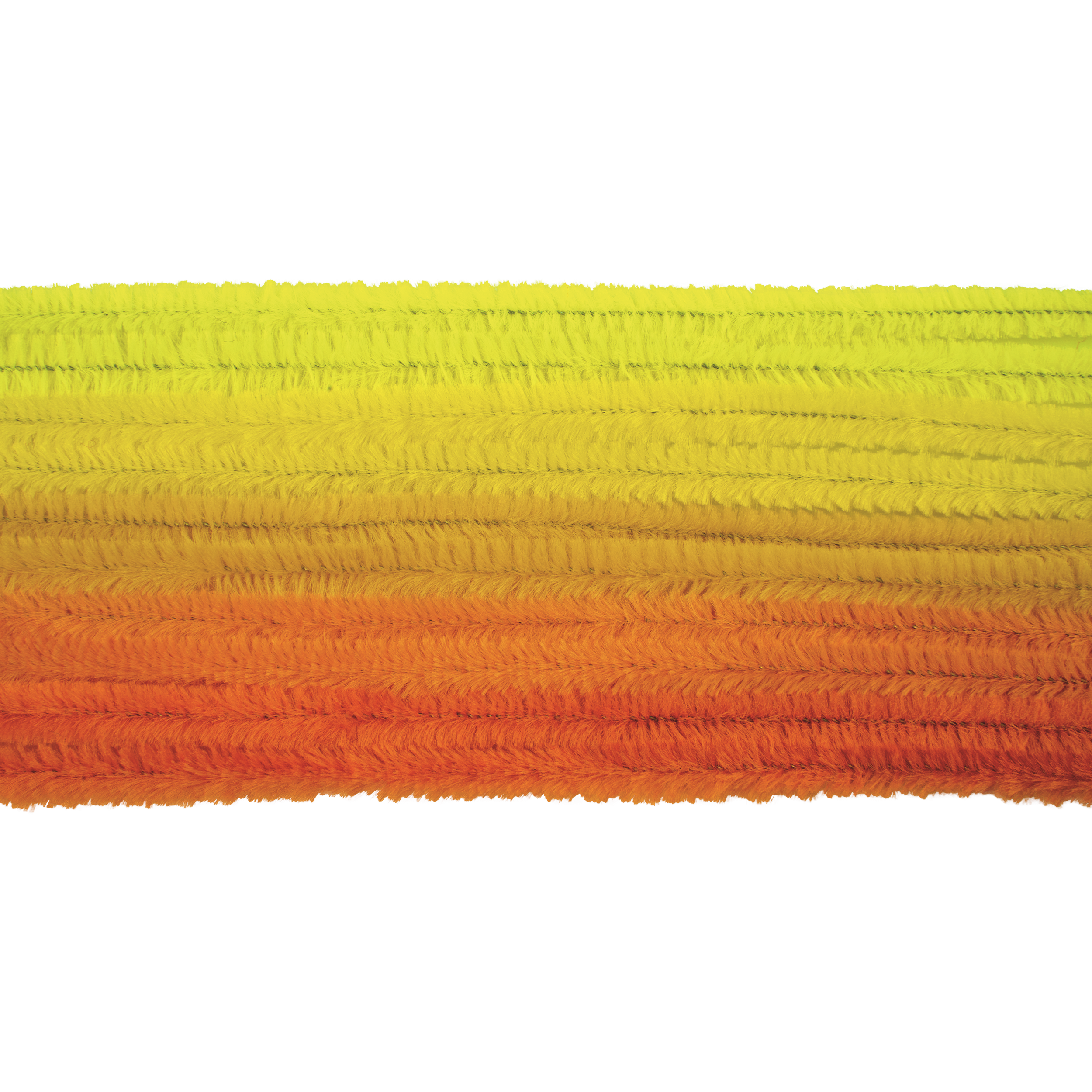 Sarma plusata Chenille mix nuante de galben 8 mm x 50 cm set 10 buc