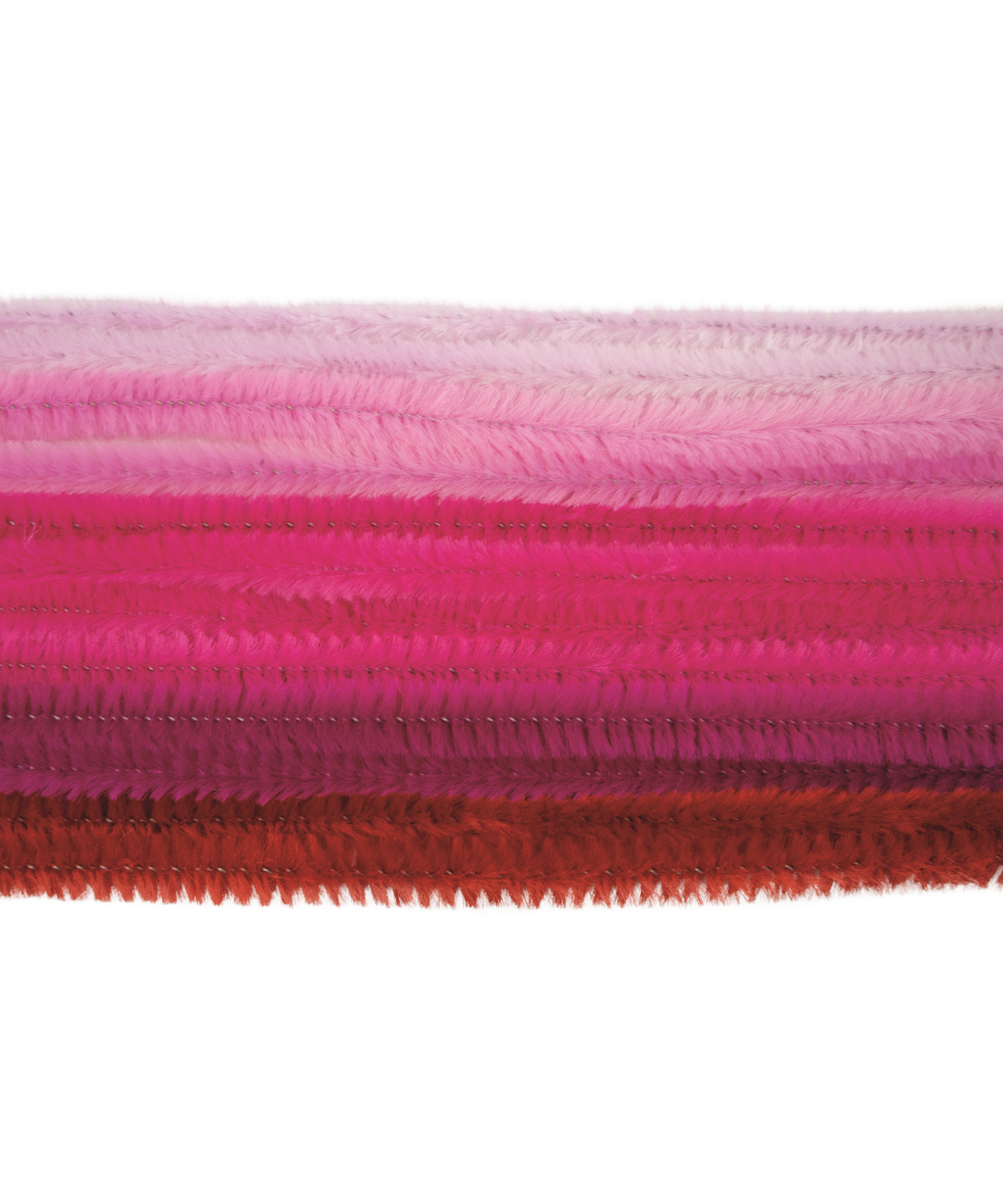 Sarma plusata Chenille mix nuante de rosu 8 mm x 50 cm set 10 buc