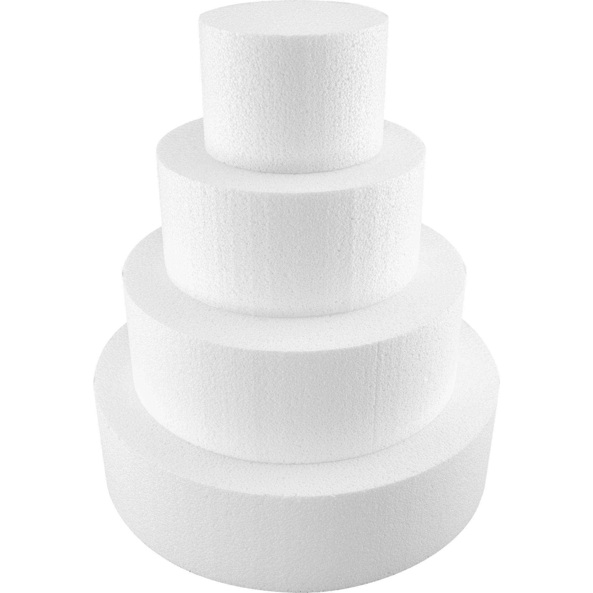 Tort din polistiren cu 4 straturi rotund