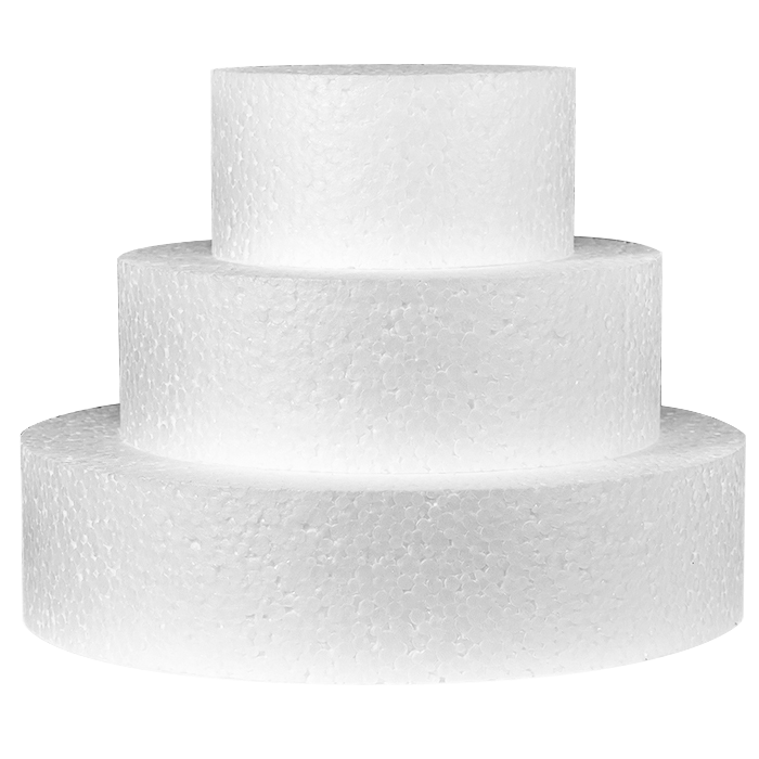 Tort din polistiren cu 3 straturi rotund