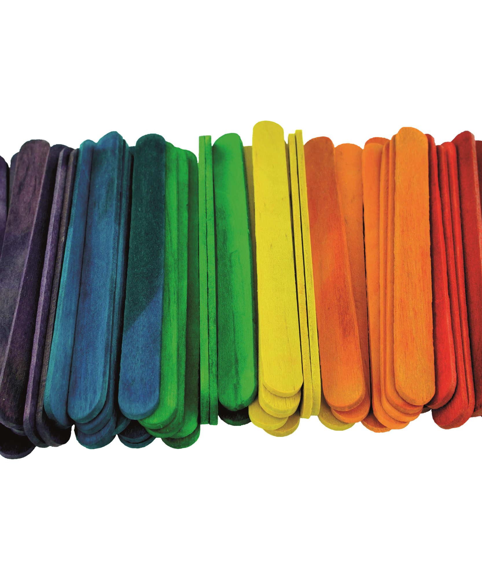 Bete din lemn colorate craft set 50 buc