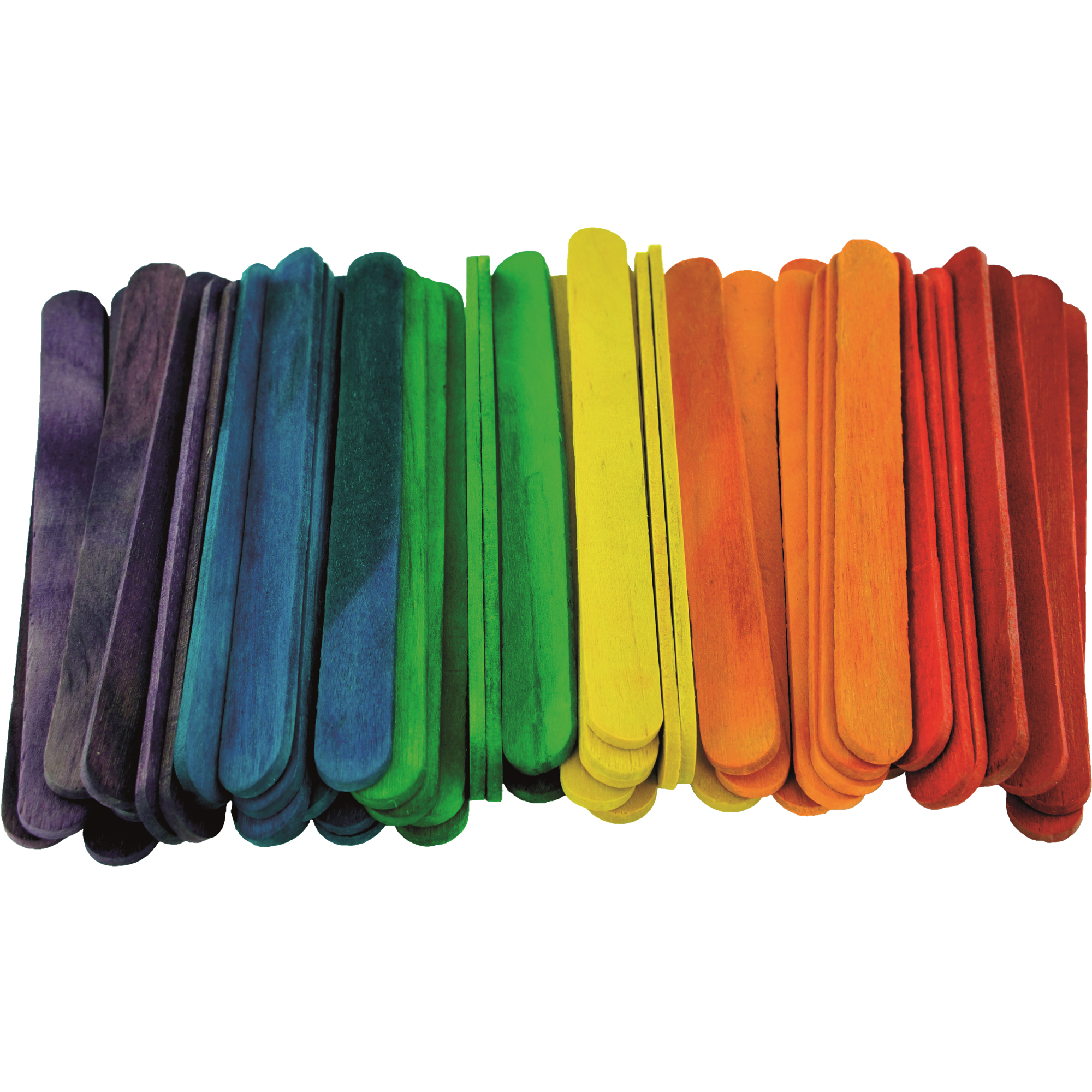 Bete din lemn colorate craft set 50 buc