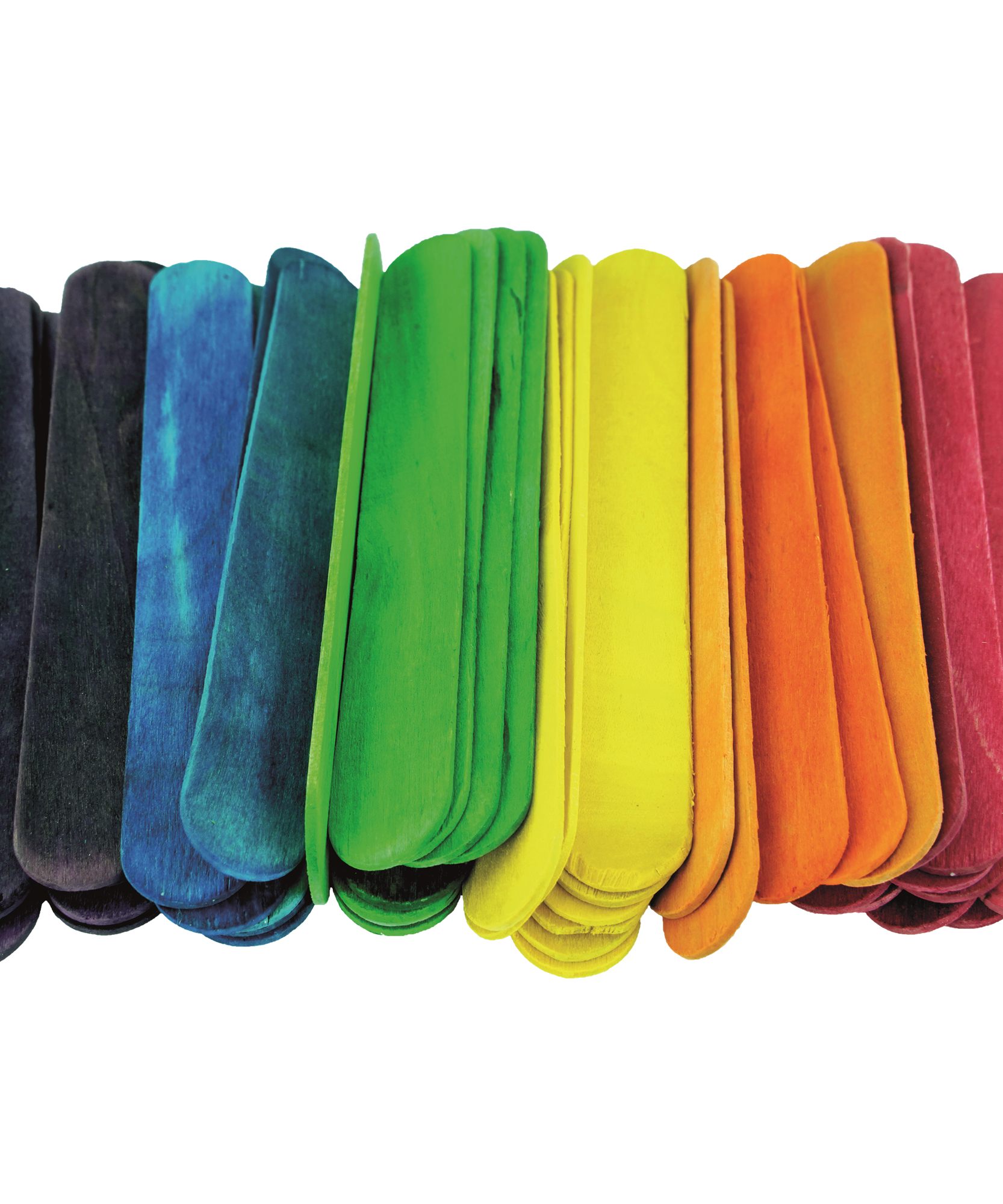 Bete din lemn colorate craft set 50 buc
