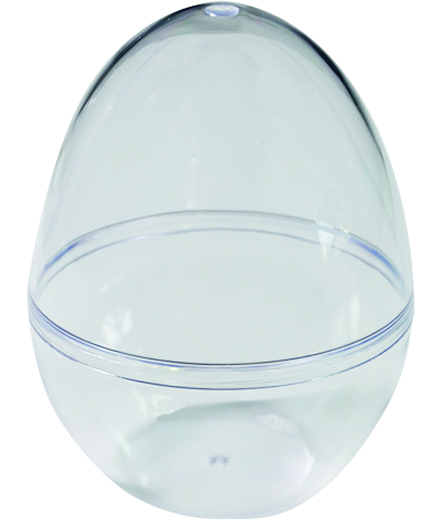 Ou din plastic transparent cu baza plata