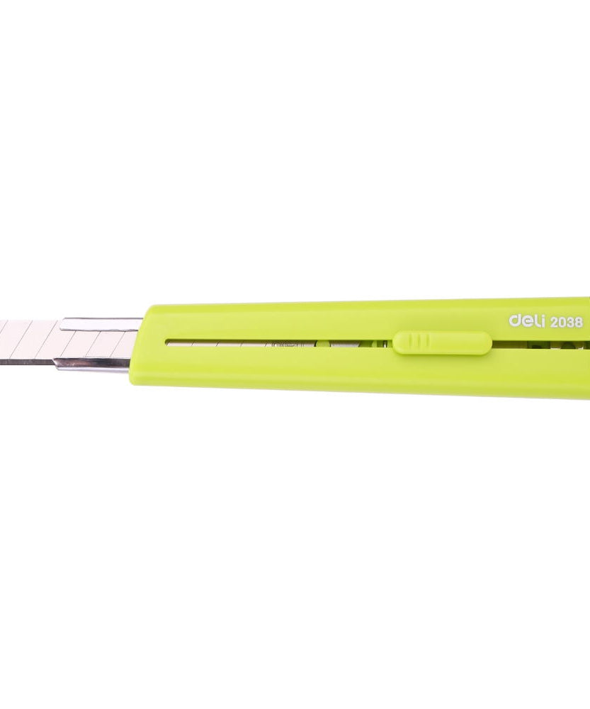 Cutter mic cu sina si protectie lama modern culori asortate Deli