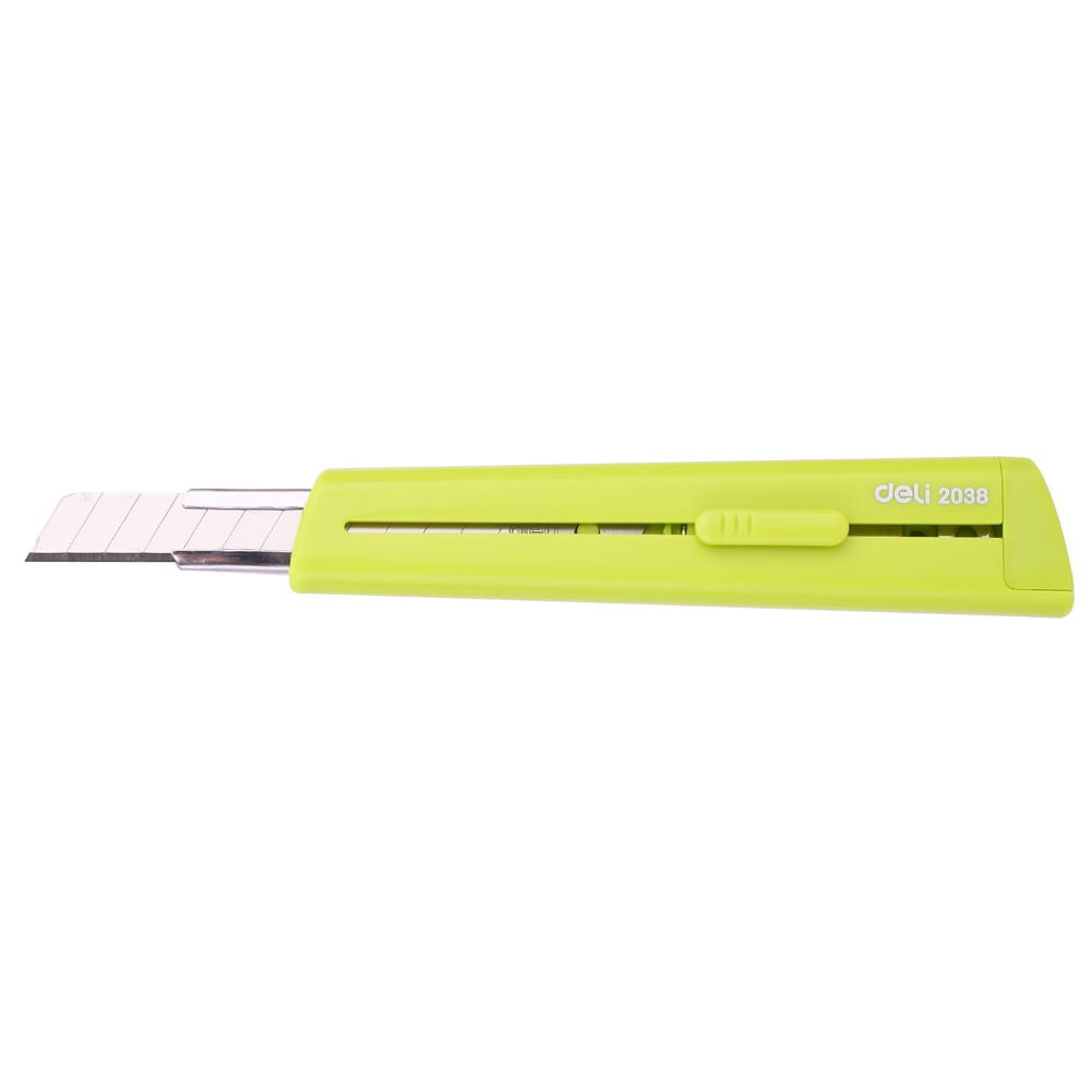 Cutter mic cu sina si protectie lama modern culori asortate Deli