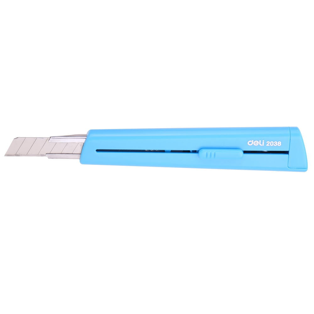 Cutter mic cu sina si protectie lama modern culori asortate Deli