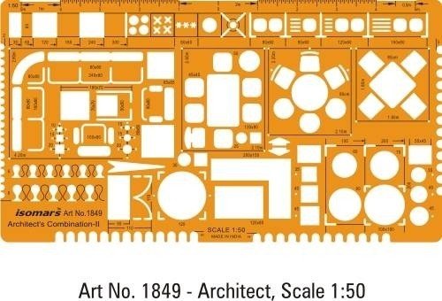 Acuarella - culori acrilice, accesorii papetarie, pensule, carioci si markere etc - Sablon Architect's Combination din categoria Arts & Entertainment > Hobbies & Creative Arts > Arts & Crafts > Art & Crafting Tools > Craft Measuring & Marking Tools > Stencils & Die Cuts, ideal pentru scoala si teme zilnice, pret avantajos in magazin online