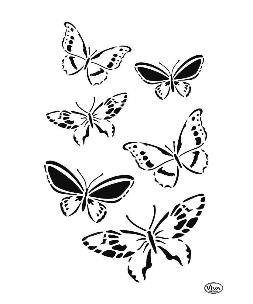Sablon Universal A4 "BUTTERFLIES SWARM" Viva Decor