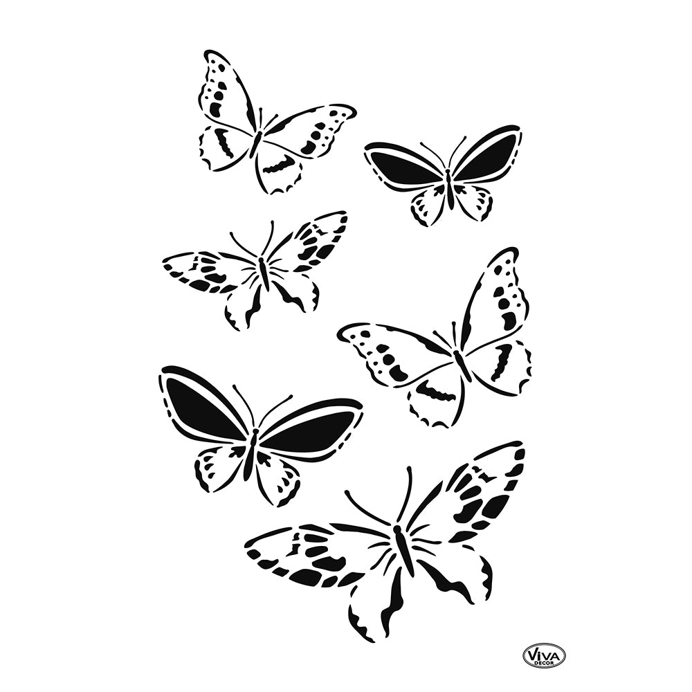 Sablon Universal A4 "BUTTERFLIES SWARM" Viva Decor
