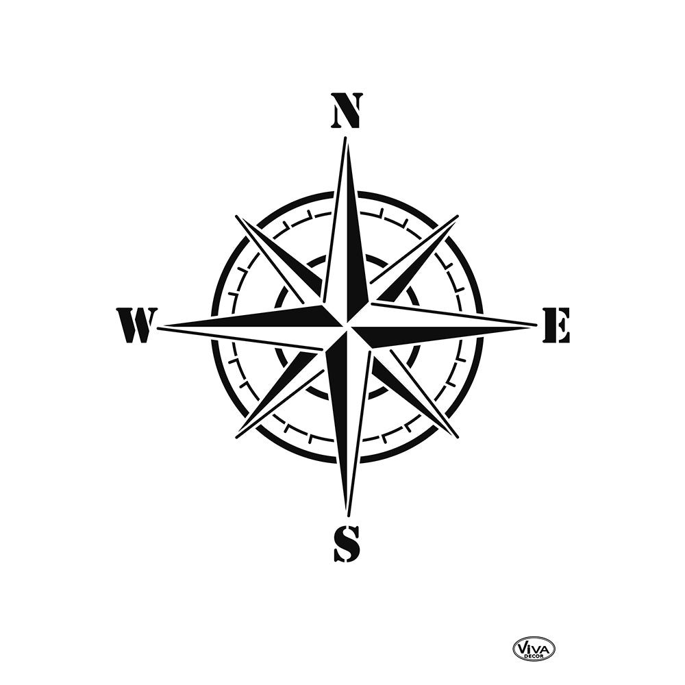 Sablon Universal A4 "COMPASS ROSE" Viva Decor