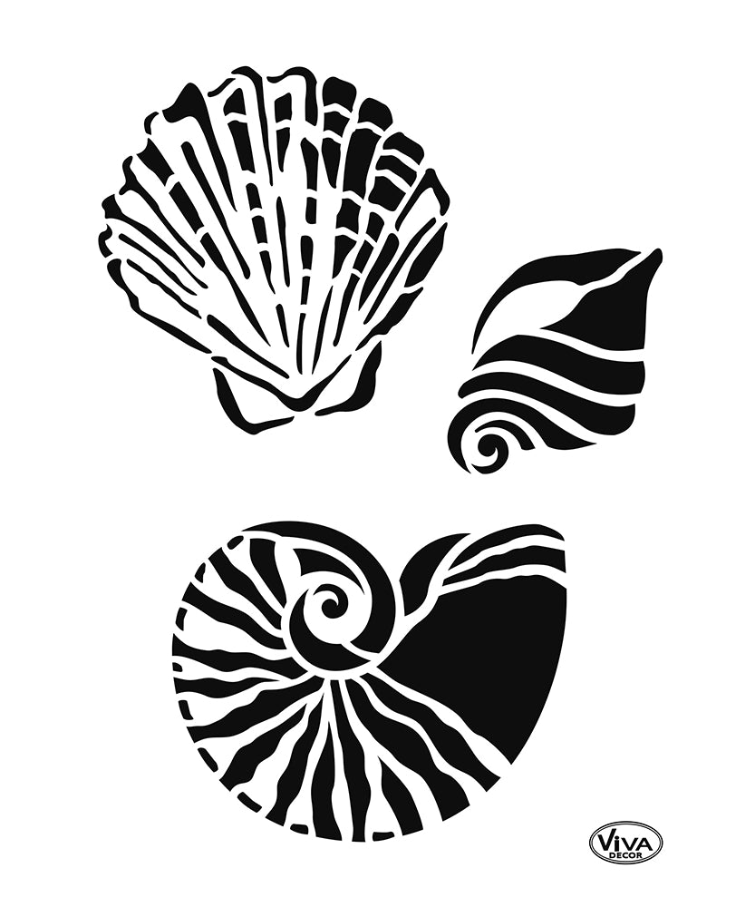 Sablon Universal A4 "SHELLS" Viva Decor
