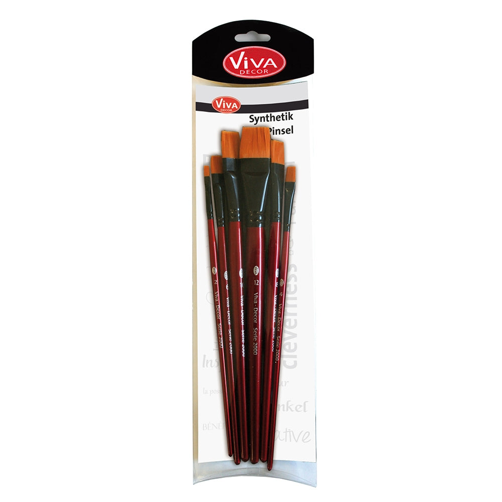 Set 6 pensule sintetice late seria 2000