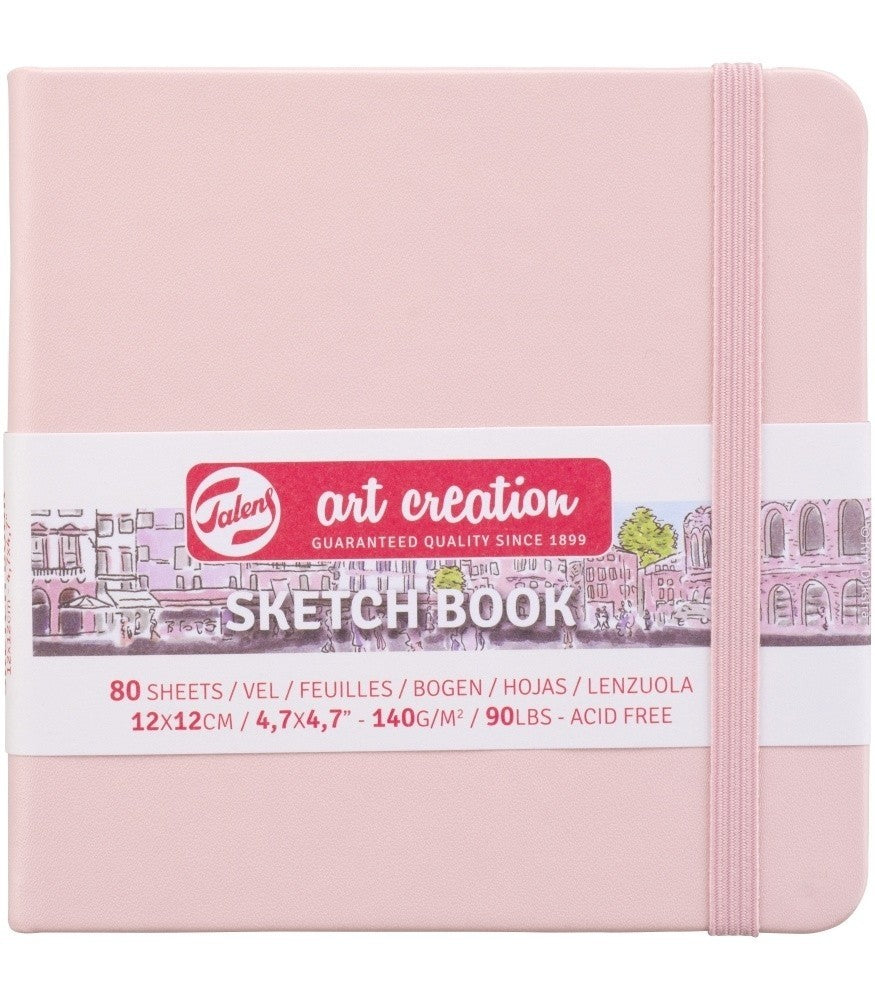 Sketchbook Talens Art Creation Pastel Pink- 13x21 cm - din categoria , util pentru elevi, studenti si profesori, alegere inspirata pentru papetarie moderna
