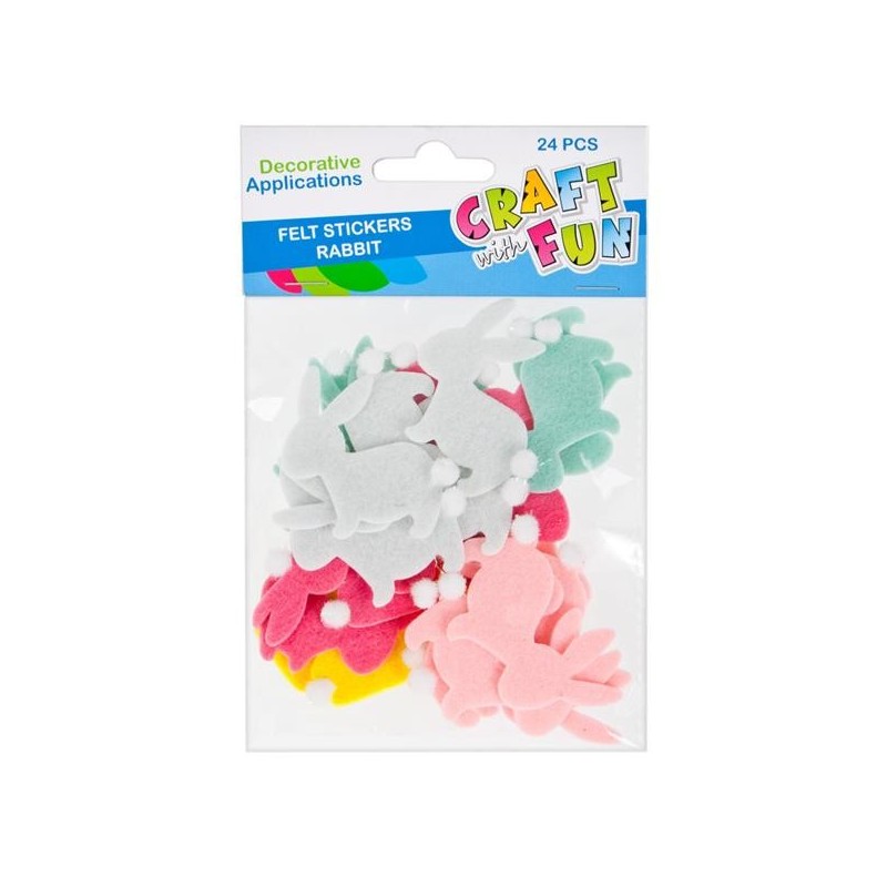 Acuarella - culori acrilice, accesorii papetarie, pensule, carioci si markere etc - ACCESORII CREATIE FETRU STICKER CAINI SI IEPURI din categoria , recomandat pentru desen si activitati creative, produs original disponibil din stoc