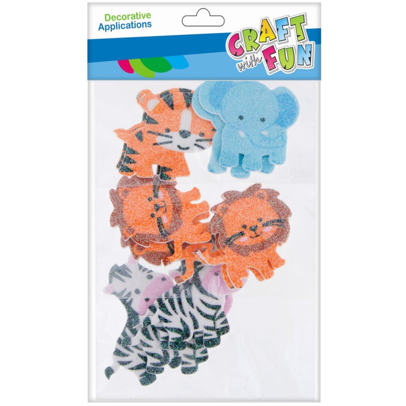 Acuarella - culori acrilice, accesorii papetarie, pensule, carioci si markere etc - ACCESORII CREATIE HARTIE GUMATA AUTOADEZIVA ANIMALE 12 BUC din categoria , recomandat pentru desen si activitati creative, produs original disponibil din stoc