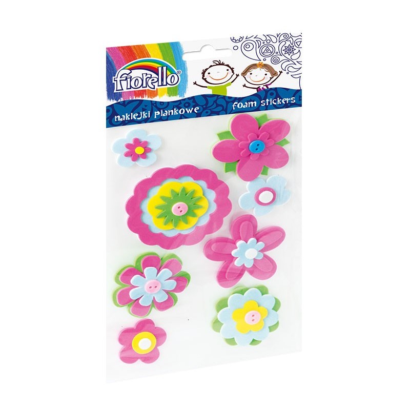 ACCESORII CREATIE HARTIE GUMATA STICKER 8 FLORI