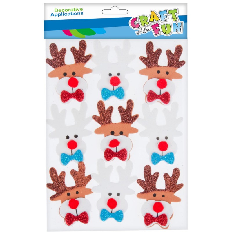 Acuarella - culori acrilice, accesorii papetarie, pensule, carioci si markere etc - ACCESORII CREATIE IARNA HARTIE GUMATA RENI 9 BUC din categoria , util pentru elevi, studenti si profesori, produs original disponibil din stoc