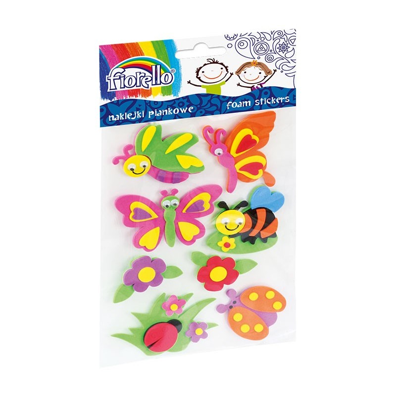 ACCESORII CREATIE STICKER GUMAT 8 FLUTURI DIV CULORI