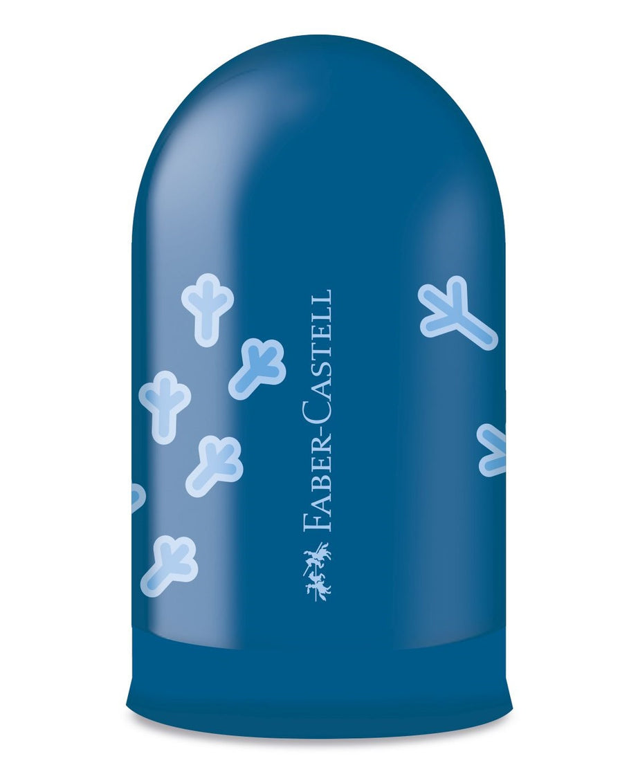 Ascutitoare simpla cu container amprente modele asortate Faber-Castell