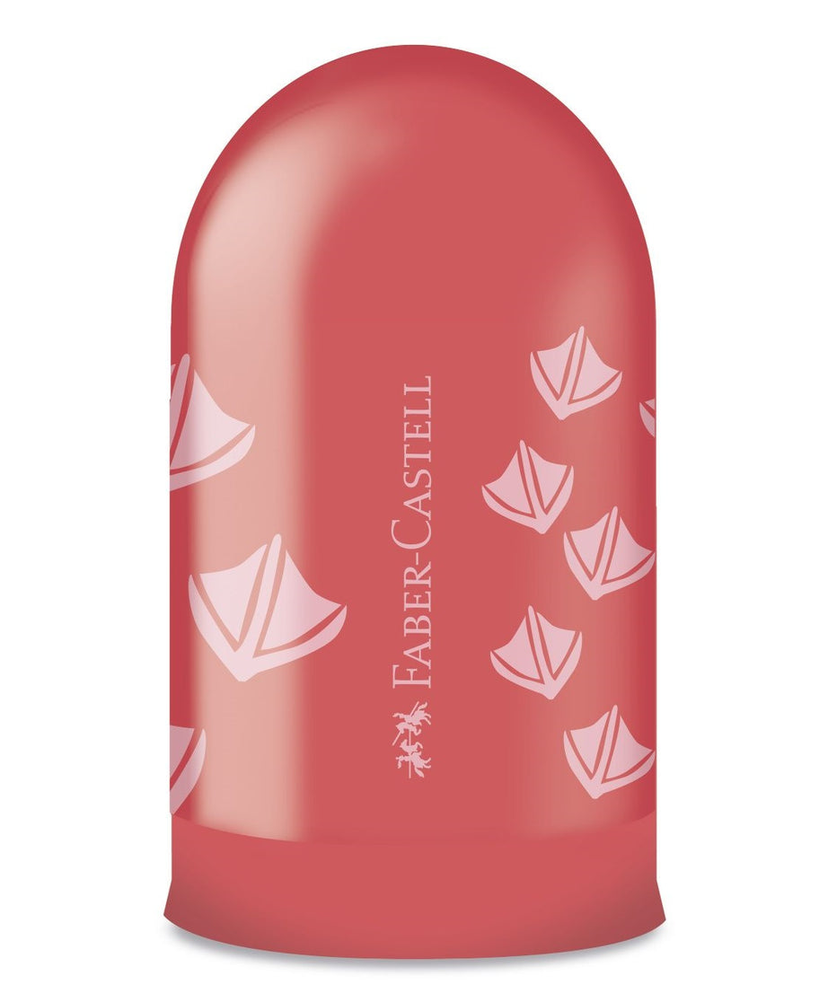 Ascutitoare simpla cu container amprente modele asortate Faber-Castell