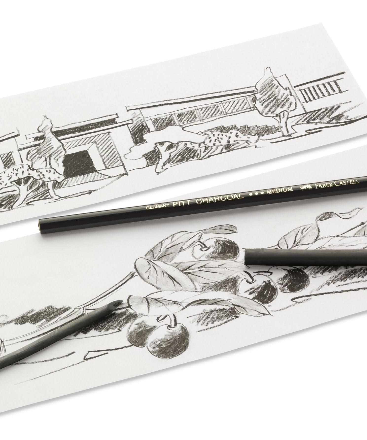 Set de 10 bucati pitt monochrome carbune blister Faber-Castell