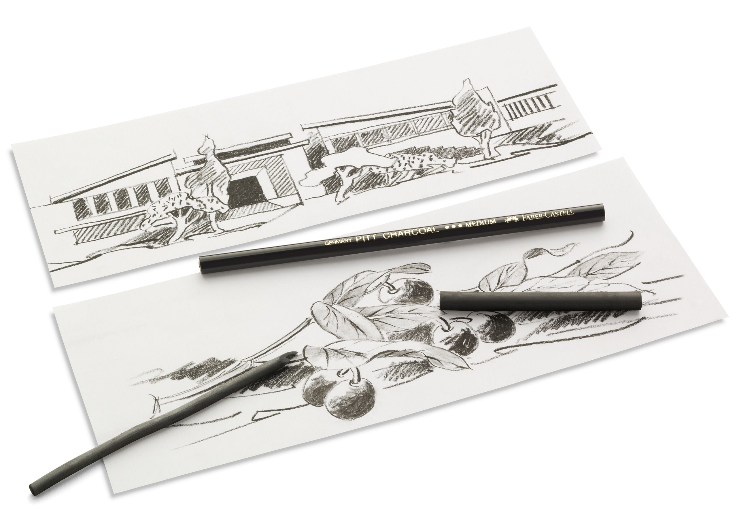 Set de 10 bucati pitt monochrome carbune blister Faber-Castell